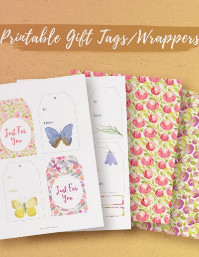 Gift-Tags Floral